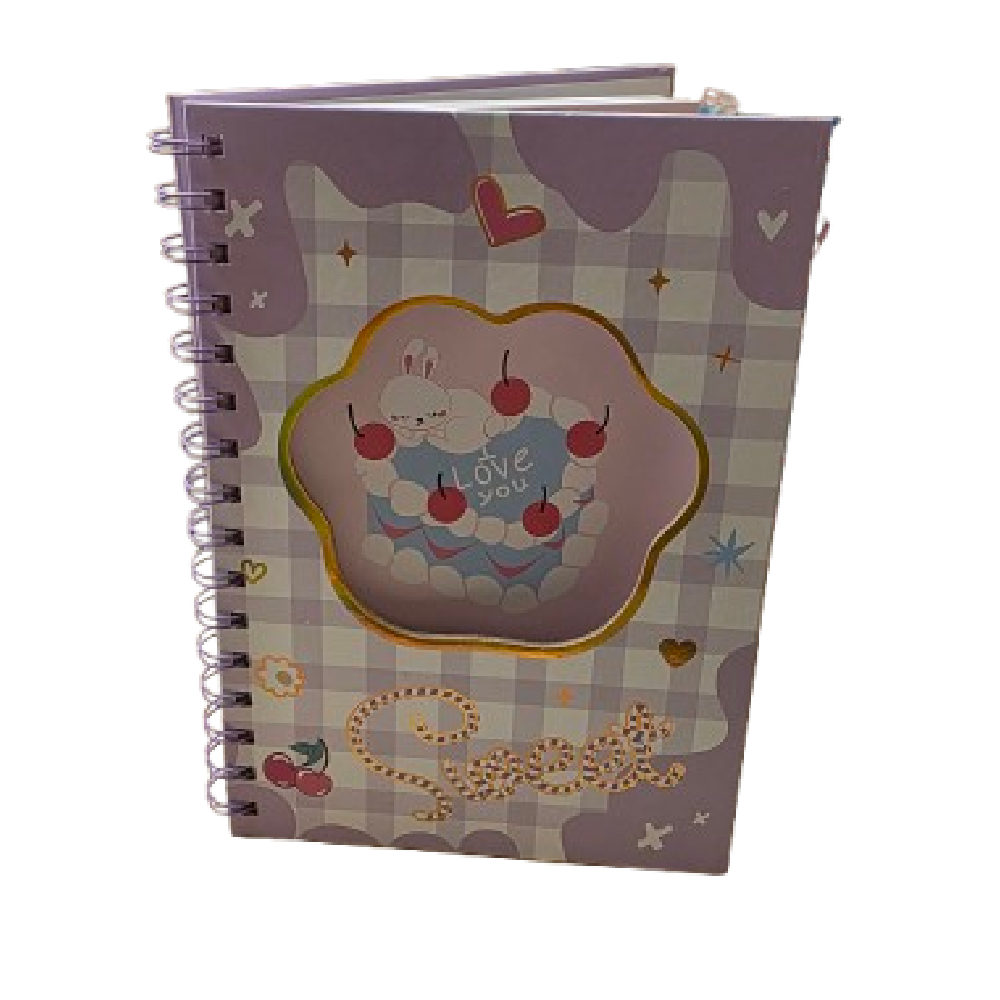 Notebook - Sweet - 21x16.5cm - Purple | D337 - Computers & Tech - Lebanon