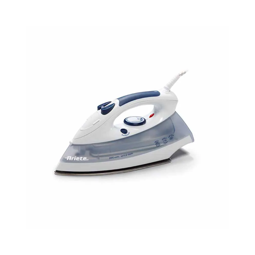 Ariete Ariete Steam Iron, Ceramic, 2000 Watt, Gray/White | 6214 - Home & Kitchen - Lebanon