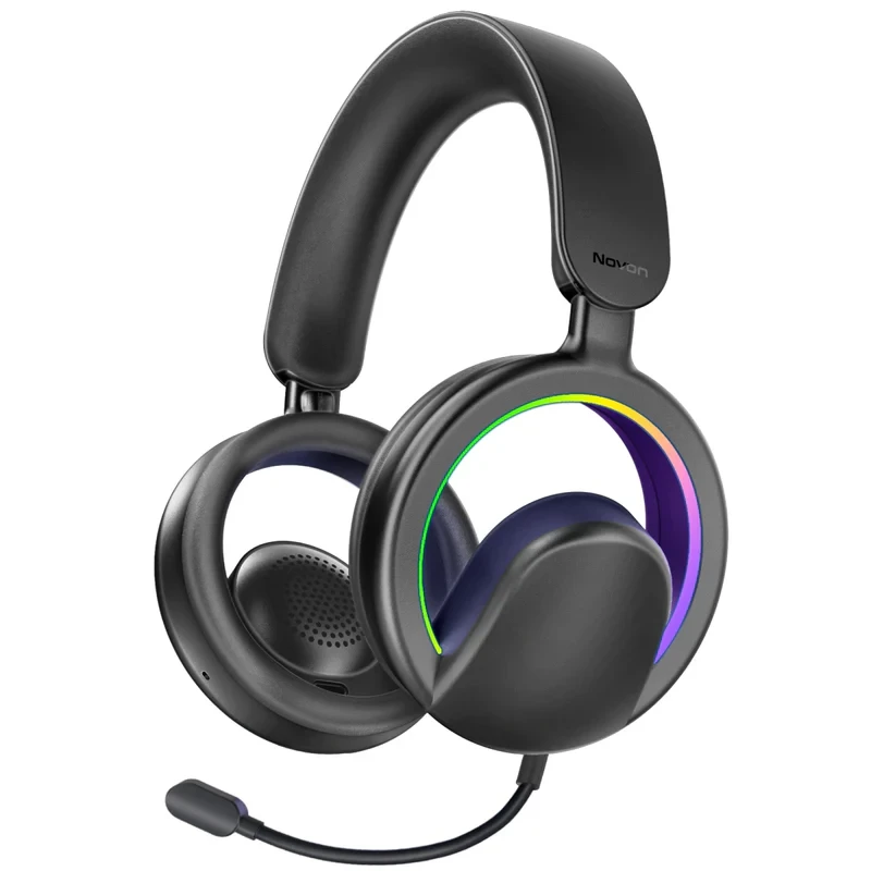 Promate Promate High-Fidelity Open Ear Wireless Over-Ear Headphones with Detachable Mic - Black | NOVON - Computers & Tech - Lebanon