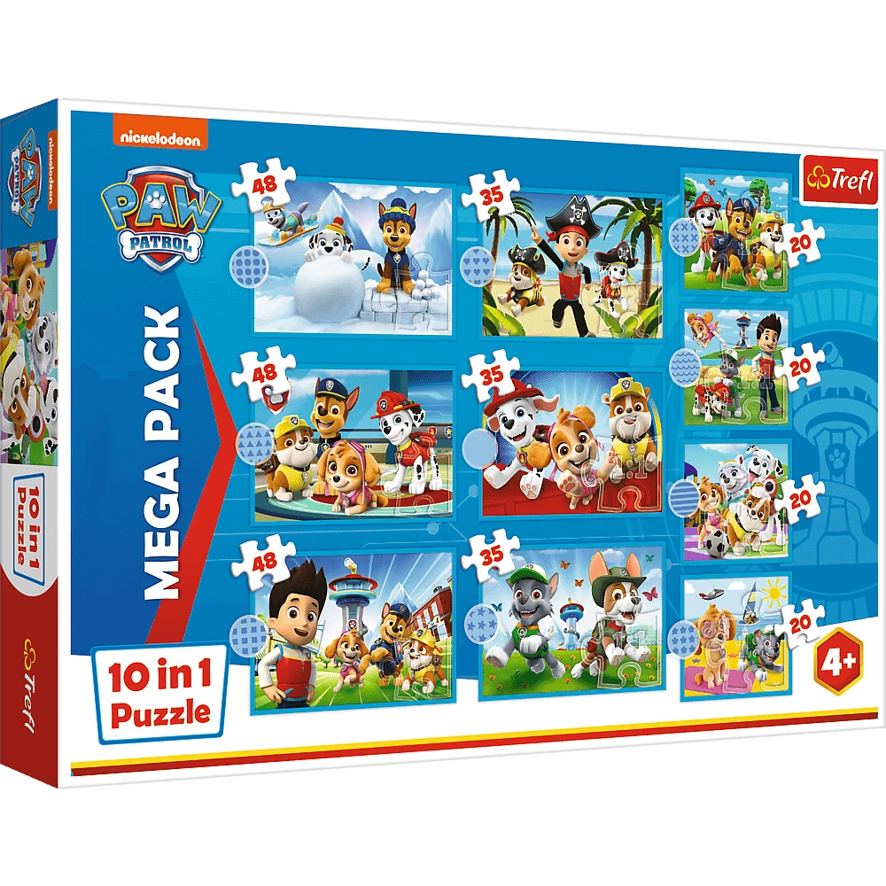 Trefl 10-in-1 Reliable Paw Team Puzzle 6PCS | 96001