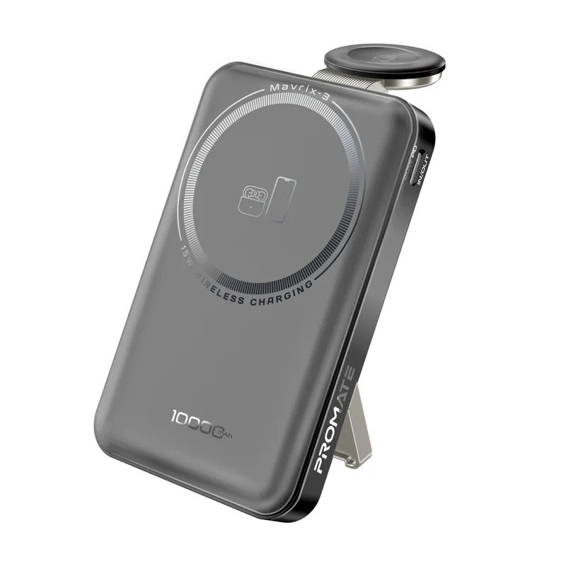 Promate Promate Ultra-Compact Travel-Safe Charging Station 10000mAh - Black | Mavrix-3 - Computers & Tech - Lebanon