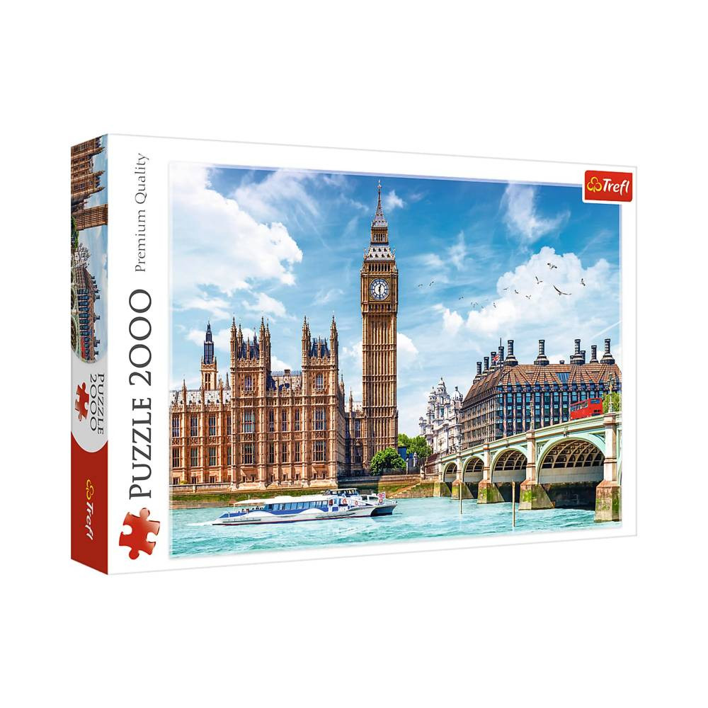 Trefl Trefl 2000 Pcs Puzzle - Big Ben, London, England | 27120 - Toys & Games - Lebanon