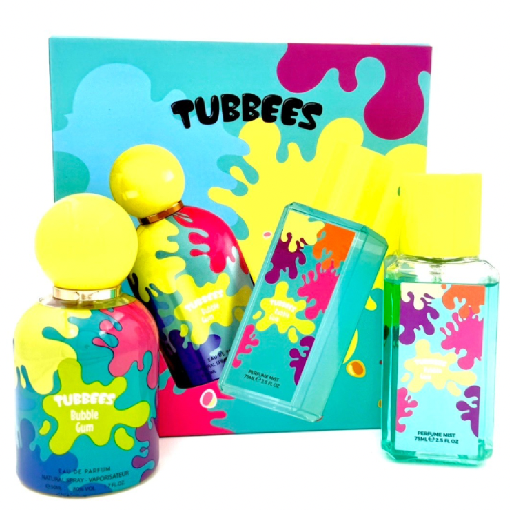 Tubbees Tubbees Bubble Gum - Gift Set 50ml Perfume + 75ml Body Mist - Beauty & Personal Care - Lebanon