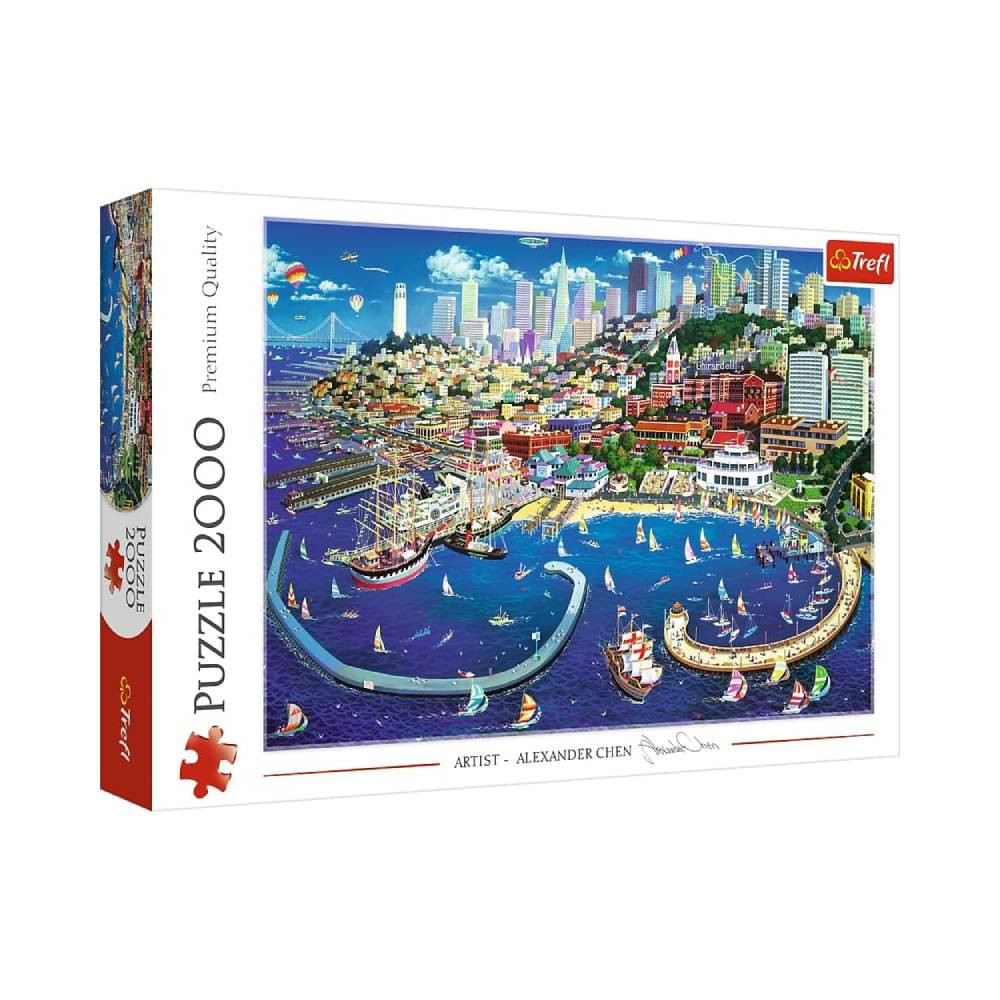 Trefl Trefl 2000 Pcs Puzzle San Francisco Bay I | 27107 - Toys & Games - Lebanon