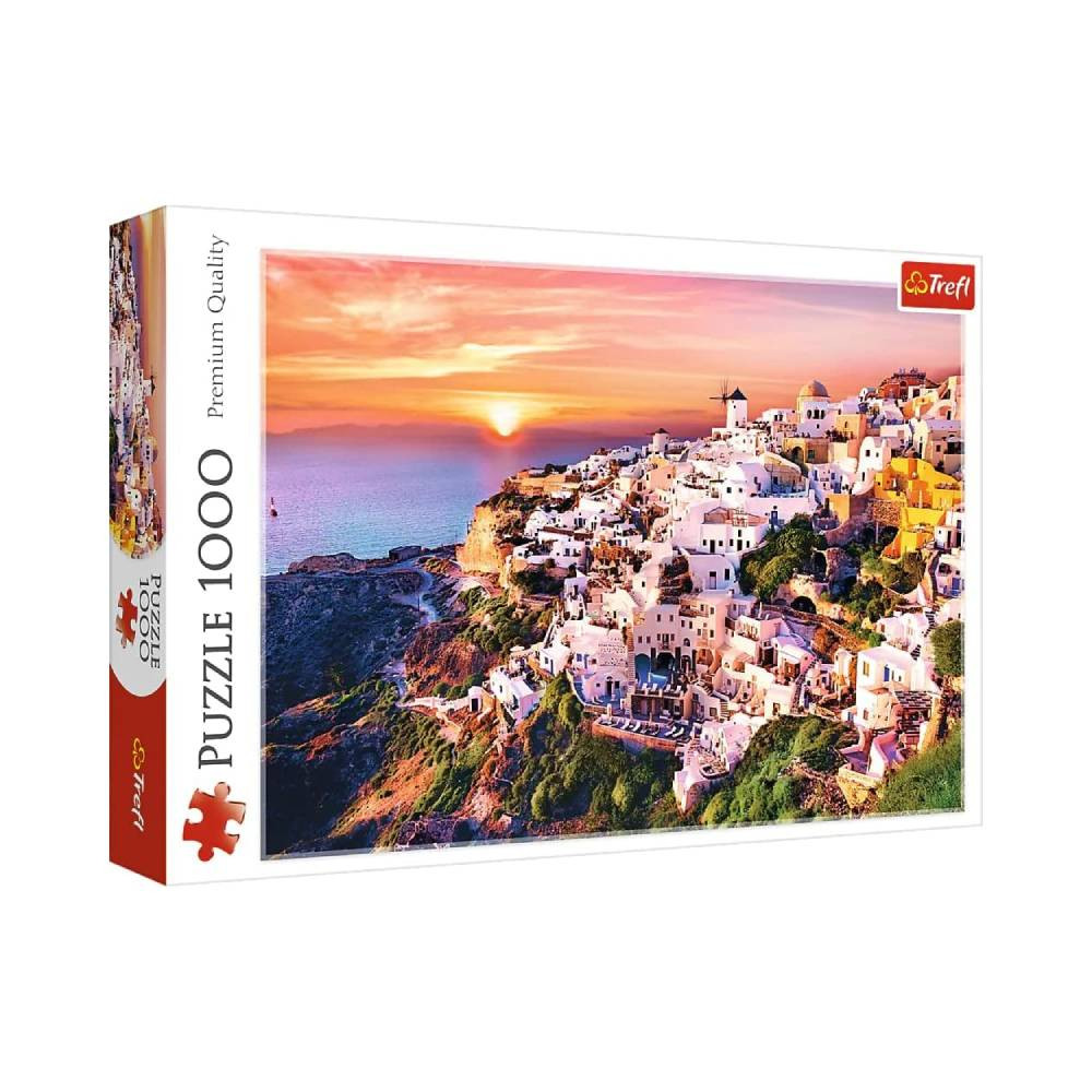 Trefl Trefl 1000 Pcs Puzzle Sunset Over Santorini | 10435 - Toys & Games - Lebanon