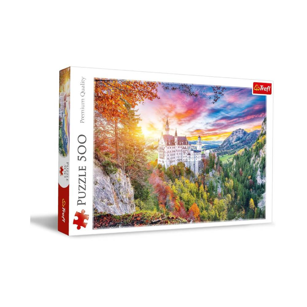 Trefl Trefl 500 Pcs Puzzle View of the Neuschwanstein | 37427 - Toys & Games - Lebanon