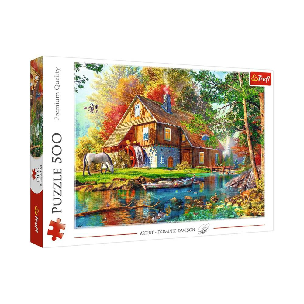 Trefl Trefl 500 Pcs Puzzle Cottage by the River | 37484 - Toys & Games - Lebanon