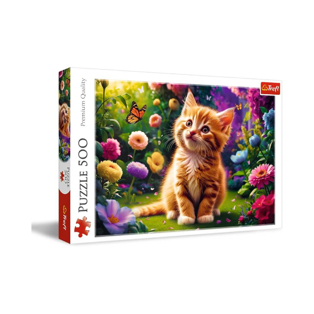 Trefl Trefl 500 Pcs Puzzle Cute Kitty | 37525 - Toys & Games - Lebanon