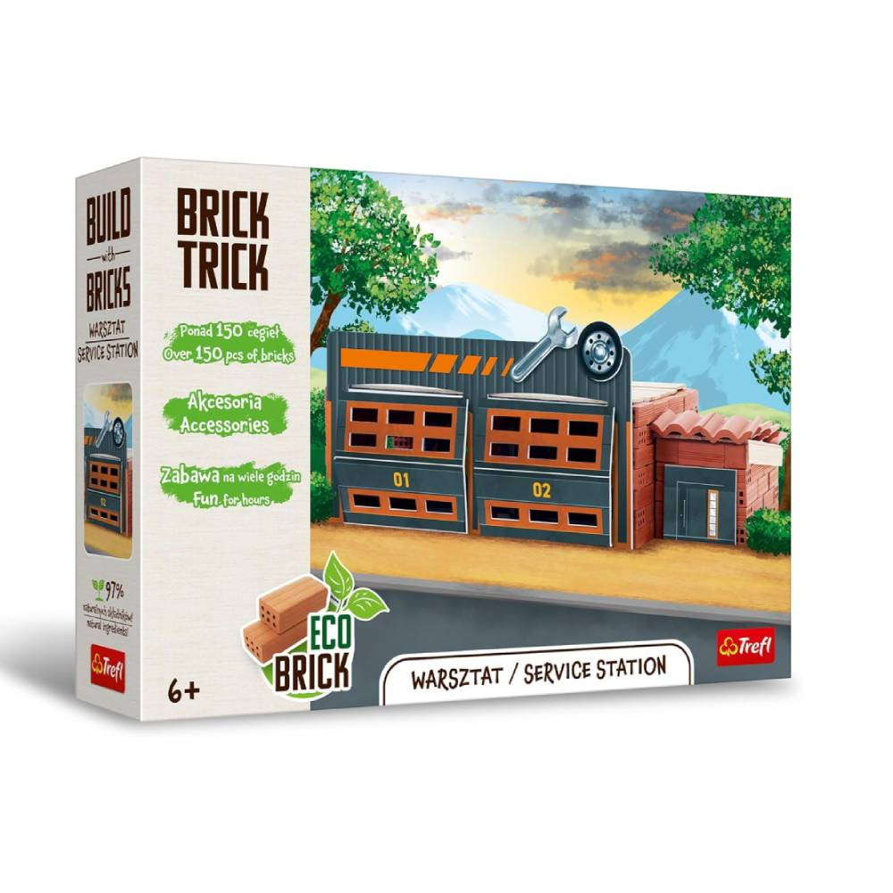 Trefl Trefl Brick Trick Standard Service Station 150-Piece Building Set | 61913 - Toys & Games - Lebanon