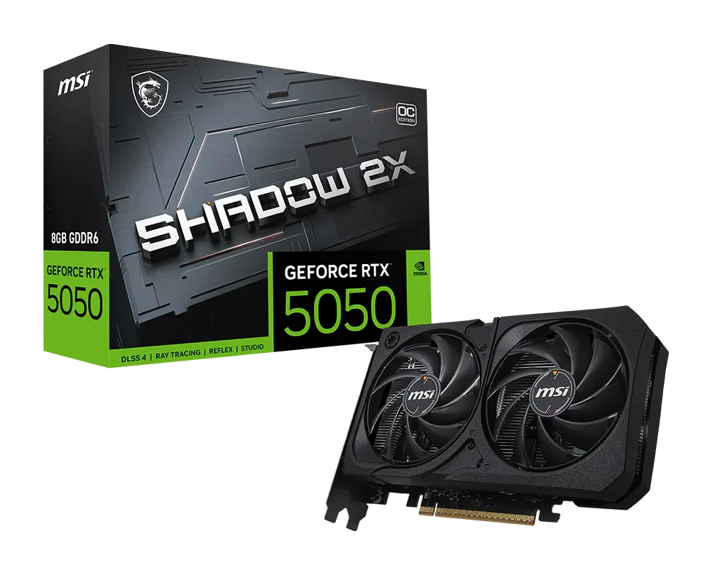 MSI MSI GeForce RTX™ 5050 8GB SHADOW 2X OC | 912‑V538‑008 - Computers & Tech - Lebanon