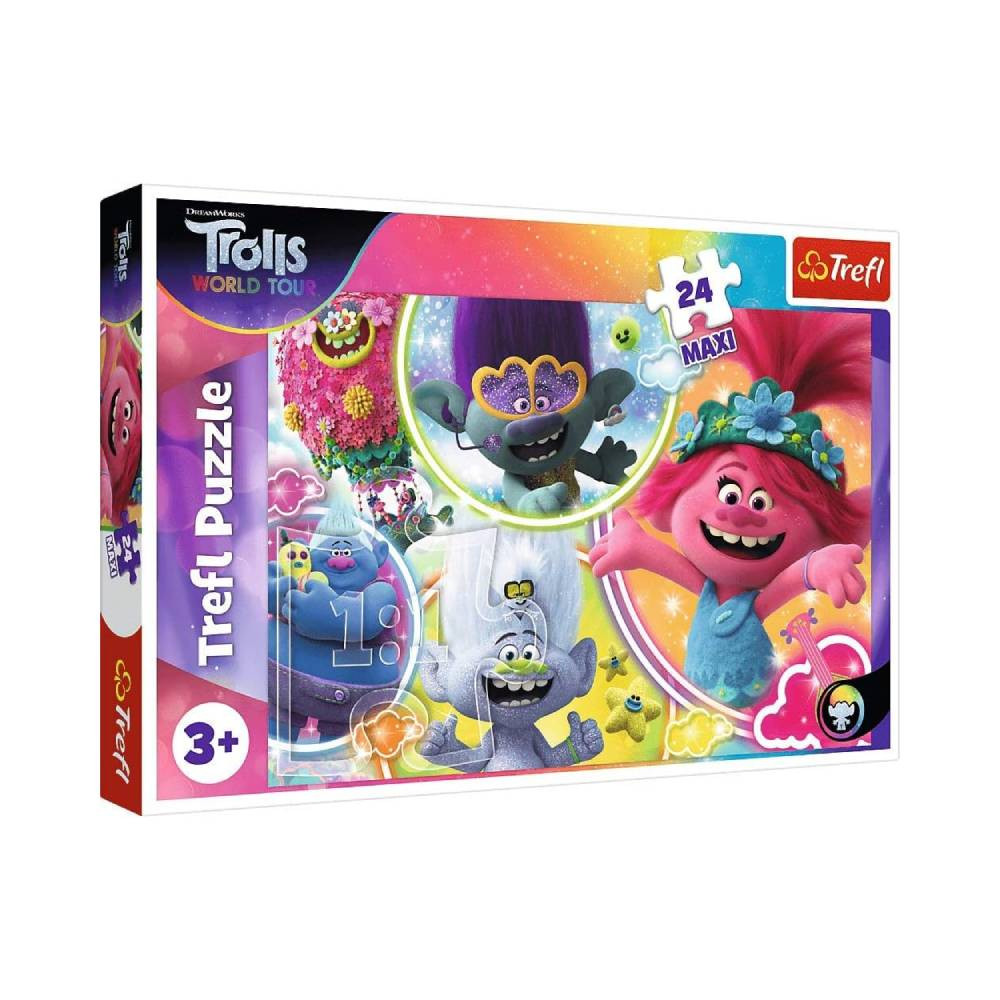 Trefl Trefl Trolls The Musical World 24 Maxi Puzzle | 14318 - Toys & Games - Lebanon