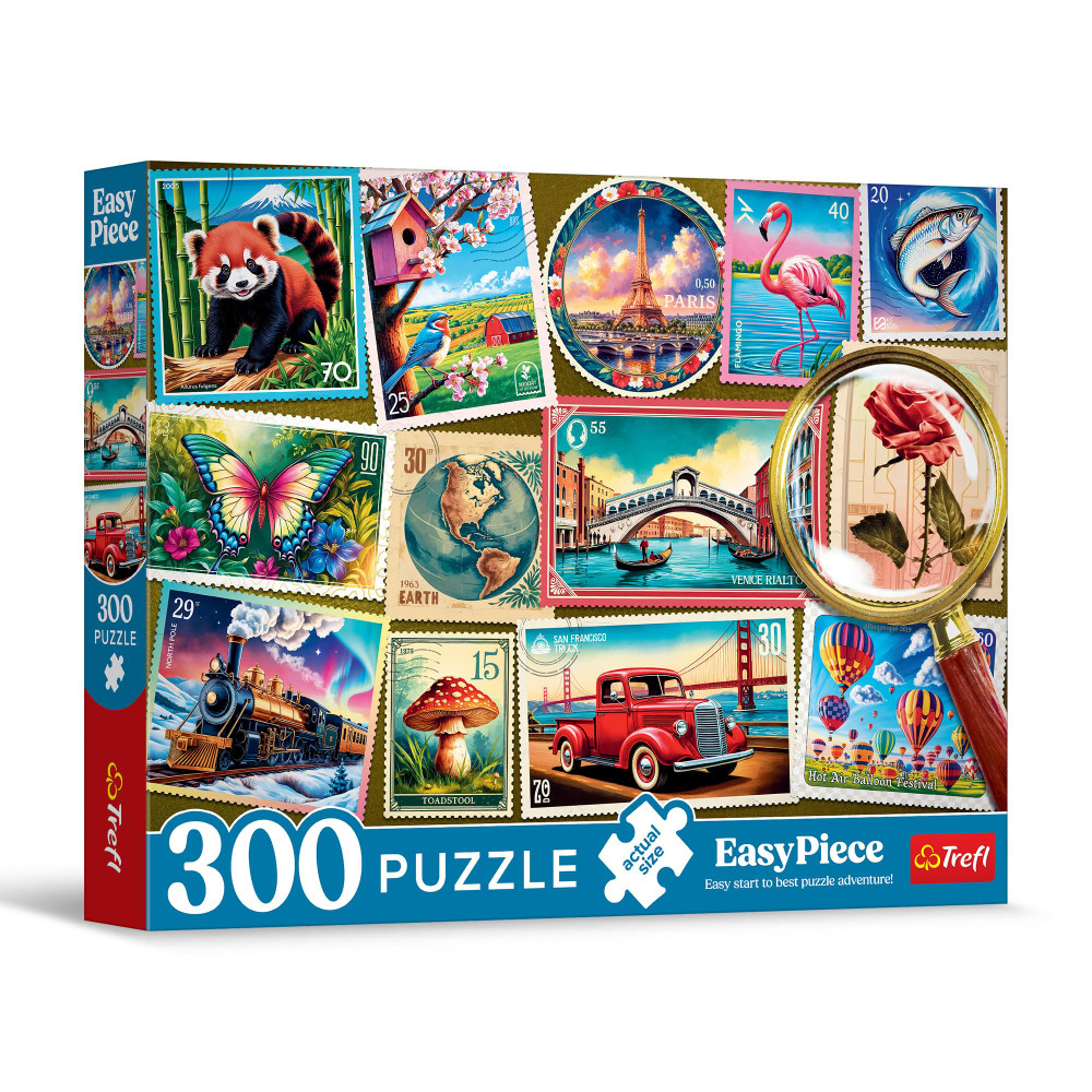 Trefl Trefl Puzzles - “300 EasyPiece” - Postage Stamps Puzzle | 23100 - Toys & Games - Lebanon