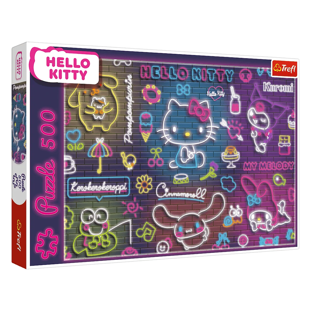Trefl Trefl Neon Hello Kitty 500-Piece Puzzle | 37523 - Toys & Games - Lebanon