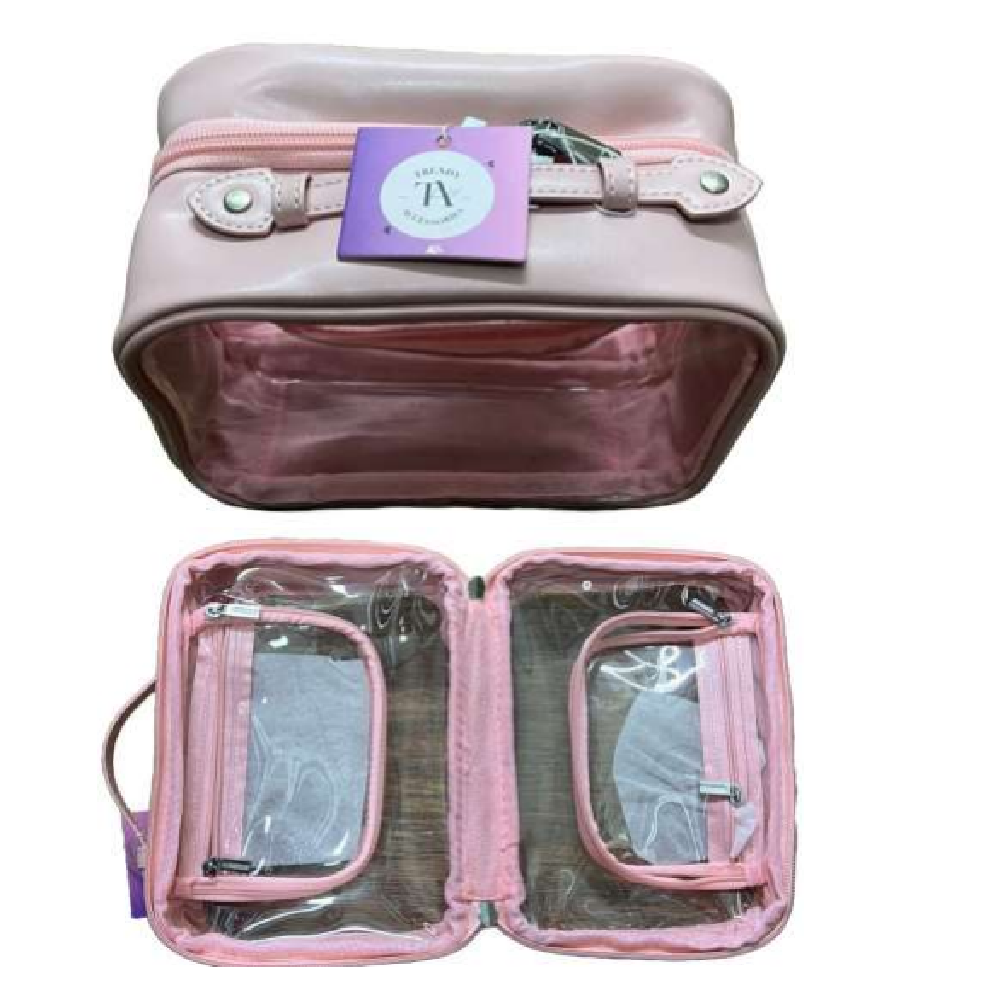 Trendy Accessories Trendy Accessories Makeup Bag - Pink - Beauty & Personal Care - Lebanon