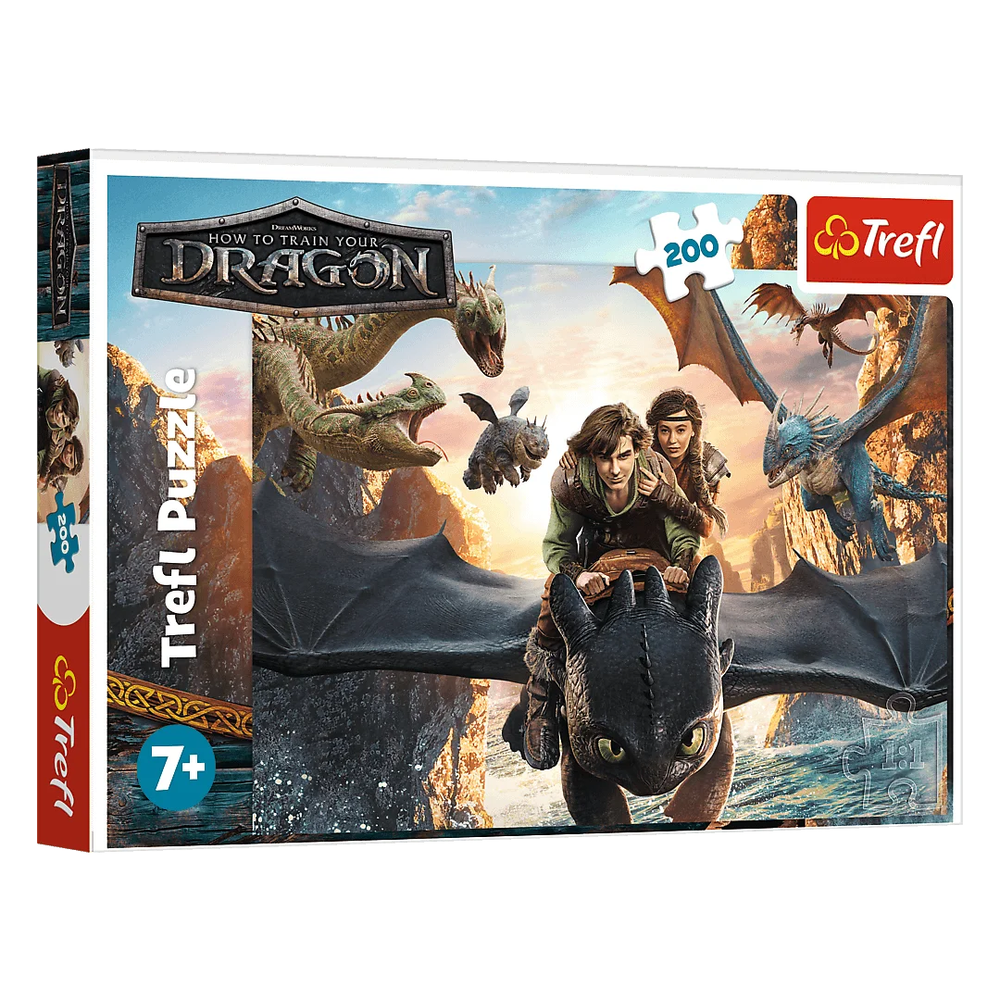 Trefl Trefl Toothless Dragon and Friends 200-Piece Puzzle | 13348 - Toys & Games - Lebanon