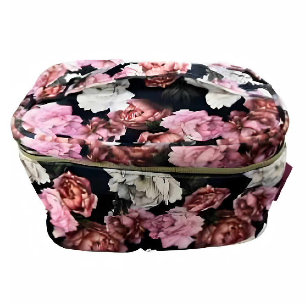 Trendy Accessories Trendy Accessories Floral Makeup Bag - Black - Beauty & Personal Care - Lebanon