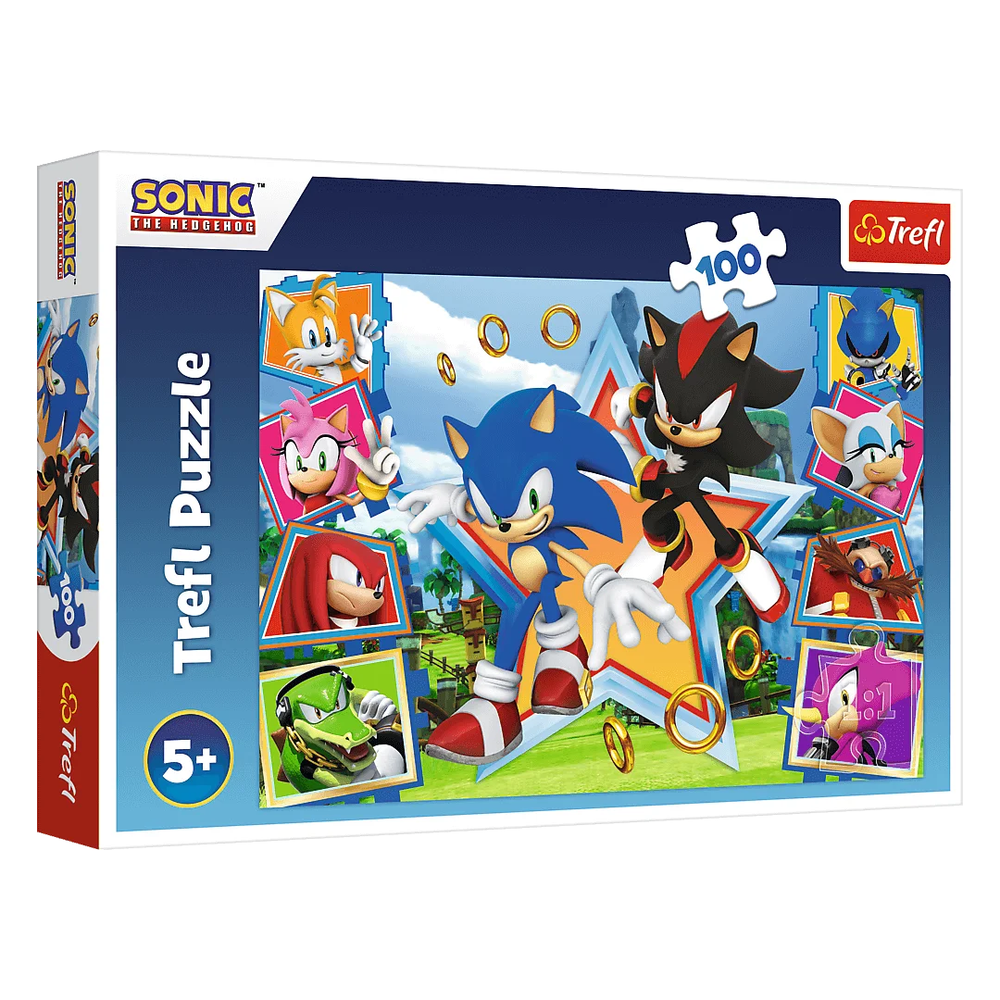 Trefl Trefl Meet Sonic the Hedgehog 100-Piece Puzzle | 16465 - Toys & Games - Lebanon