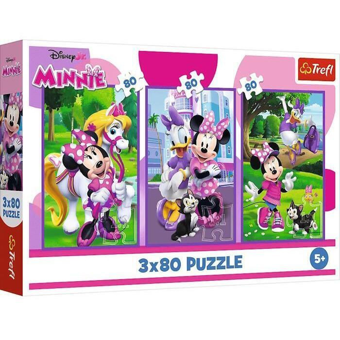 Trefl Trefl 3×80 “Minnie and Friends” Puzzle Set | 34889 - Toys & Games - Lebanon