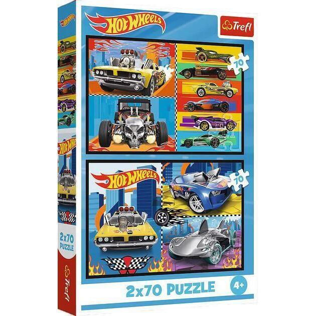 Trefl Trefl 2×70 “Toy Cars / Hot Wheels” Puzzle Set | 34442 - Toys & Games - Lebanon
