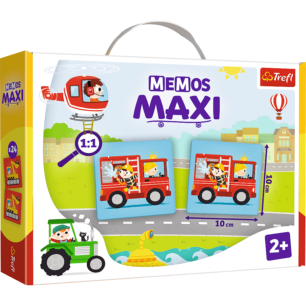 Trefl Trefl Memos Maxi “Pojazdy” Memory Game | 02267 - Toys & Games - Lebanon