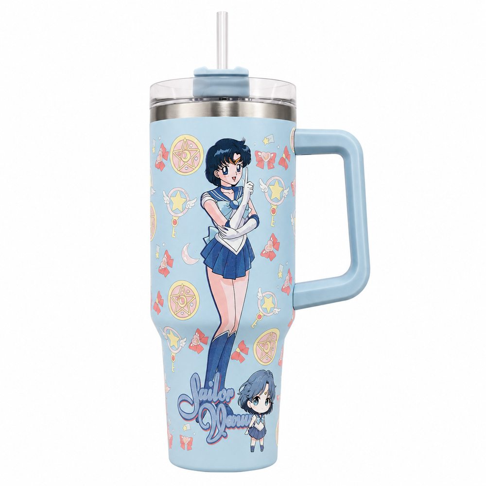  Sailor Mercury Stainless Steel Double Wall Vacuum Insulated Tumbler 1200ml - Baby Blue | C4003-BBL - Home & Kitchen - Lebanon