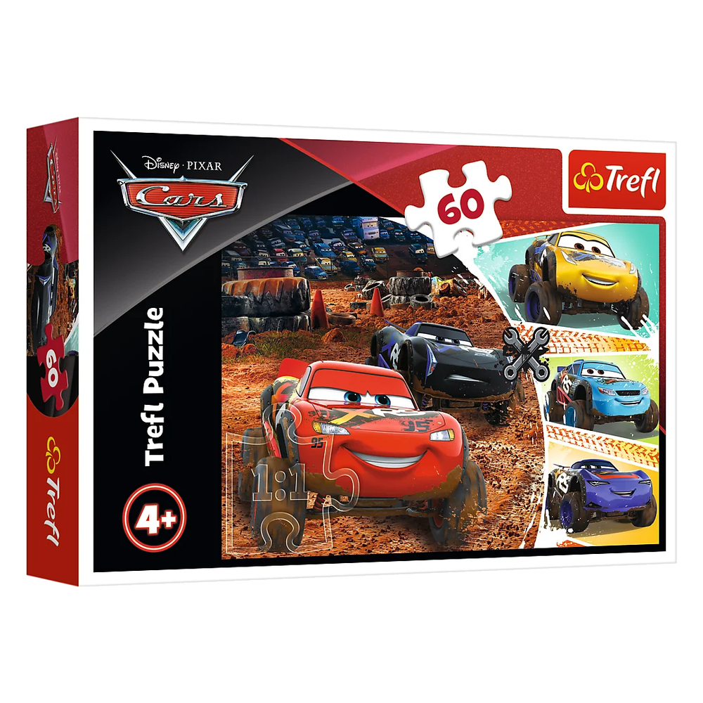 Trefl Trefl Lightning McQueen with Friends 60-Piece Puzzle | 17327 - Toys & Games - Lebanon