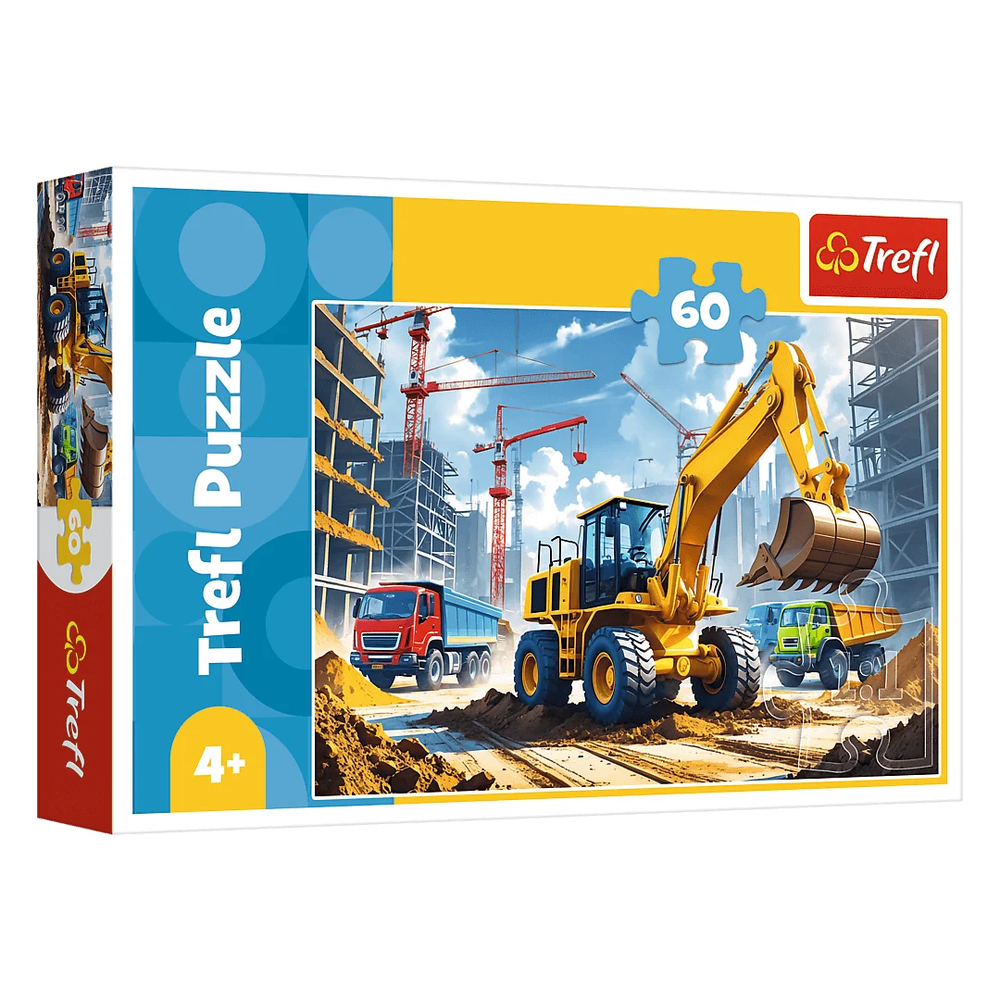 Trefl Trefl Backhoe Loader Tractor 60-Piece Puzzle | 17406 - Toys & Games - Lebanon