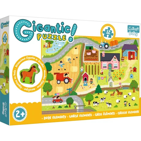 Trefl Trefl Gigantic “On the Village” Puzzle (6 pcs) | 90753 - Toys & Games - Lebanon