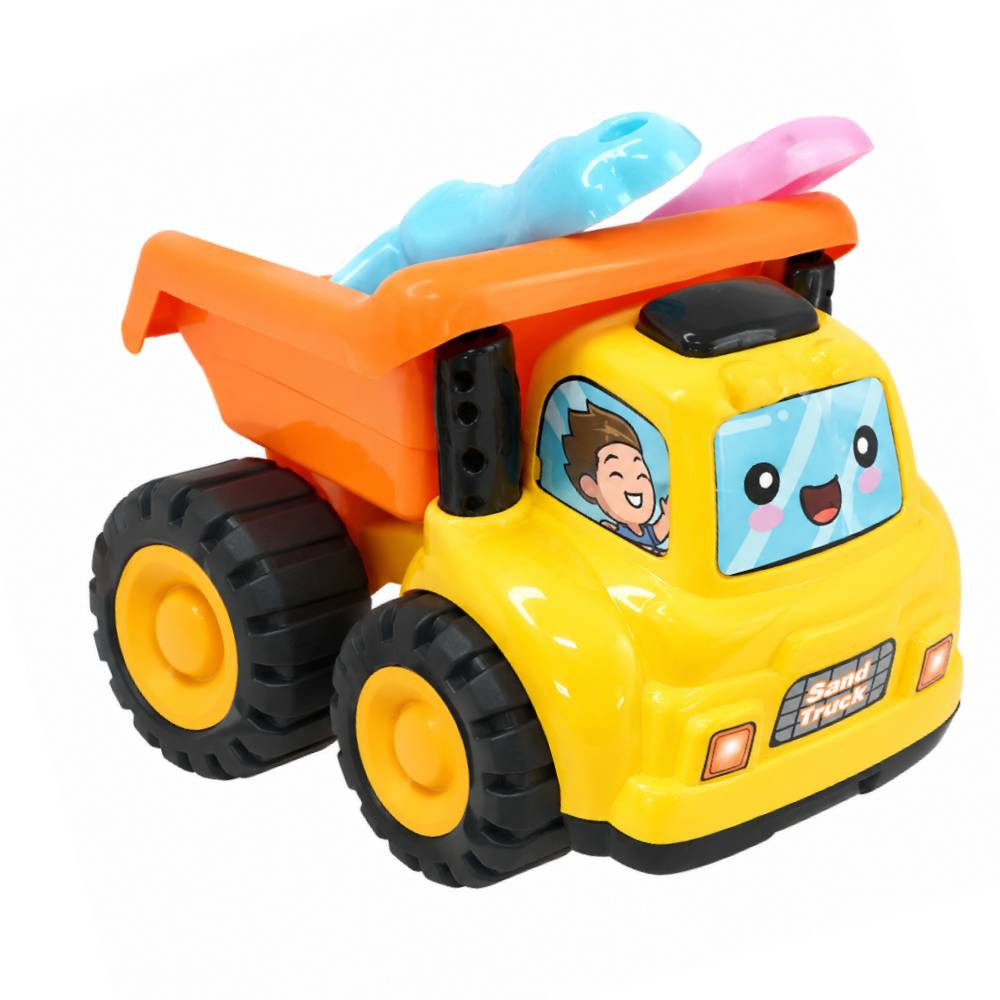 Kids Dump Truck Beach Toy Set - Yellow & Orange | C-2986-YLW - Toys & Games - Lebanon