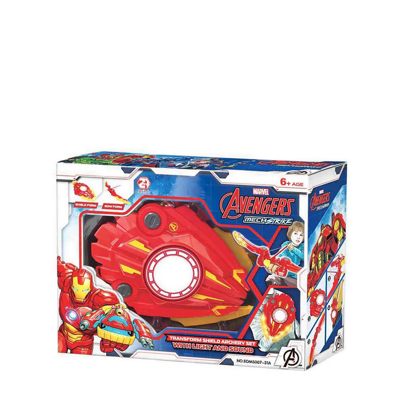 Marvel Marvel Avengers Mech Strike Bow & Dart Launcher Toy - Red | EOMS007-31A - Toys & Games - Lebanon