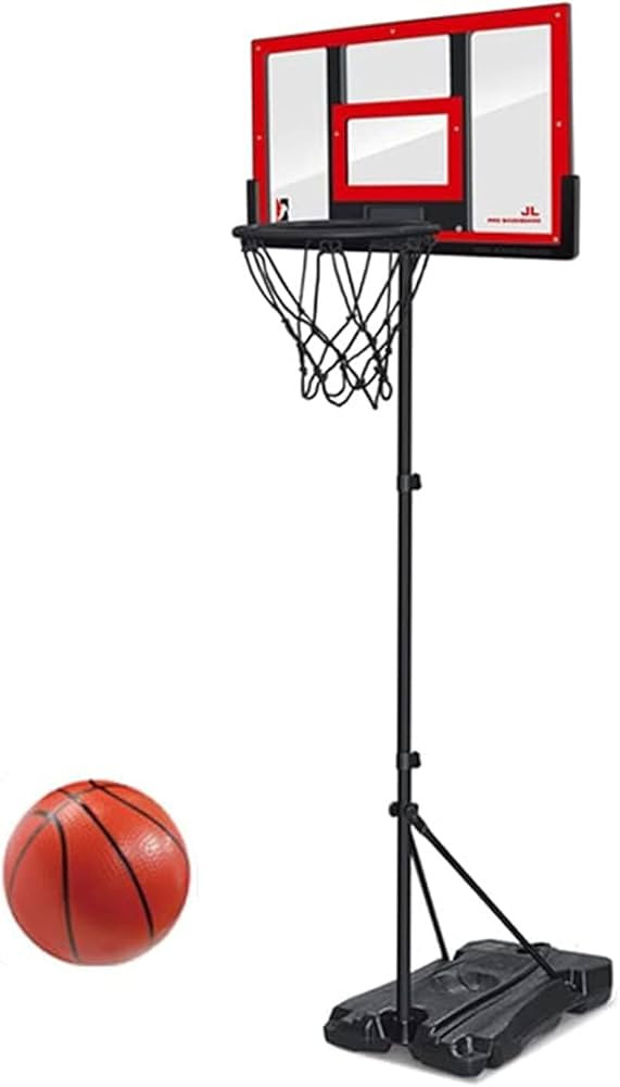  Kids Adjustable Basketball Hoop Stand Set with Ball & Pump - 165cm | 666-E8A - Sports & Outdoors - Lebanon