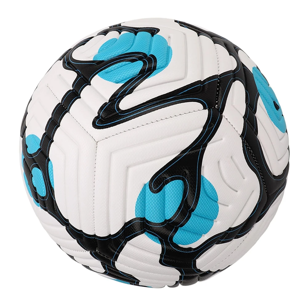 Kids Soccer Football Ball - White, Black & Blue | L110