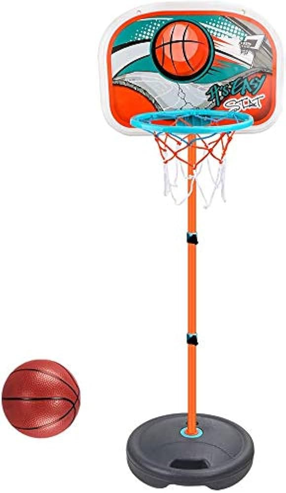 King Sport Kids Basketball Hoop Stand Set with Ball & Pump | LQ1902 - Sports & Outdoors - Lebanon