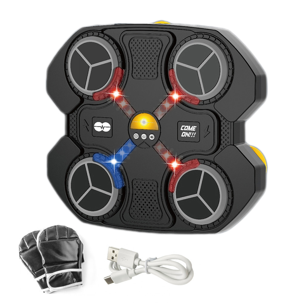 Kids Music Boxing Target Play Set with Gloves - Black | ME-139 - Sports & Outdoors - Lebanon