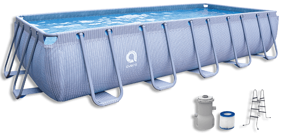 Jilong Avenli Jilong Avenli SteelSuper Max Rectangular Frame Pool Set with Filter Pump & Ladder - 540×250×101cm | 12018RU - Sports & Outdoors - Lebanon
