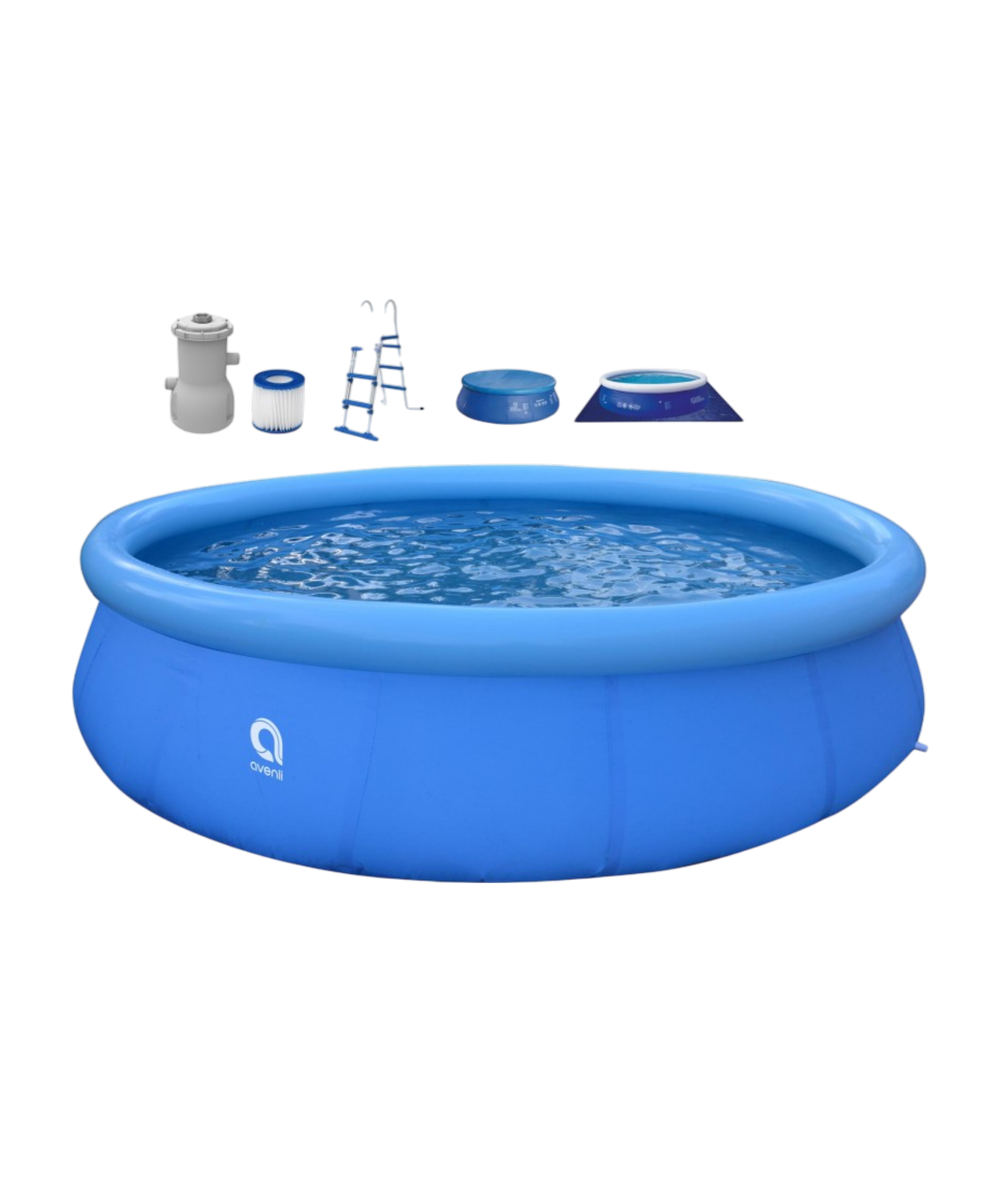 Jilong Avenli Jilong Avenli Prompt Set Round Pool Set with Filter Pump & Ladder - 450×90cm | 17797EU - Sports & Outdoors - Lebanon