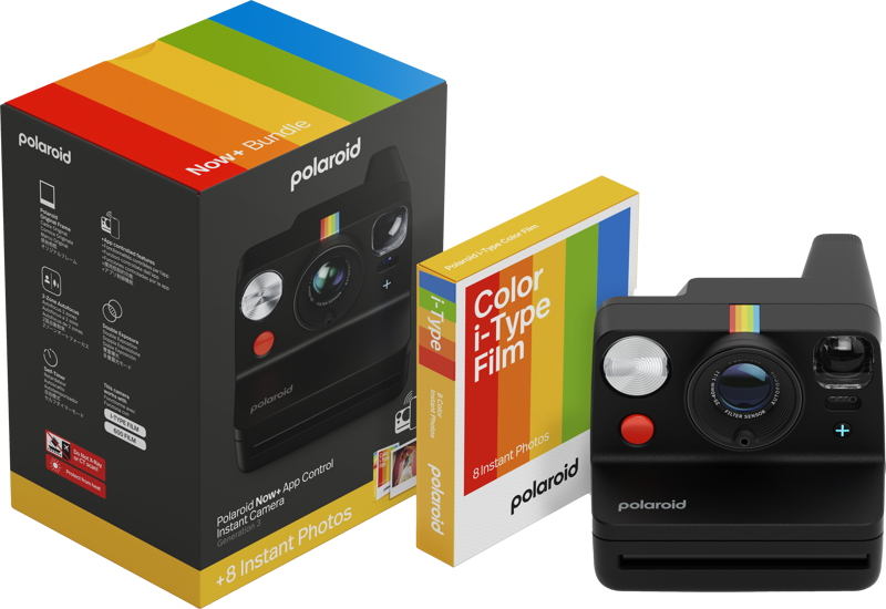 Polaroid Polaroid Now+ Generation 3 Instant Camera + Color Film Bundle - Black | POLLSNOW+GEN3+BUNDLEBLK - TV, Cameras & Photography - Lebanon