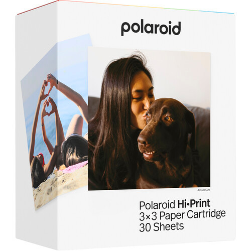Polaroid Polaroid Hi Print 3x3 Paper Cartridge - 30 Sheets | POLFMHIPR3X3/30SH - TV, Cameras & Photography - Lebanon