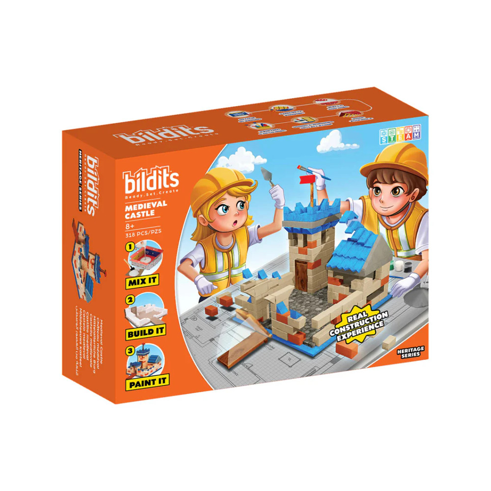 Bildits Bildits Medieval Castle DIY Construction Kit - 318 Pieces - Toys & Games - Lebanon