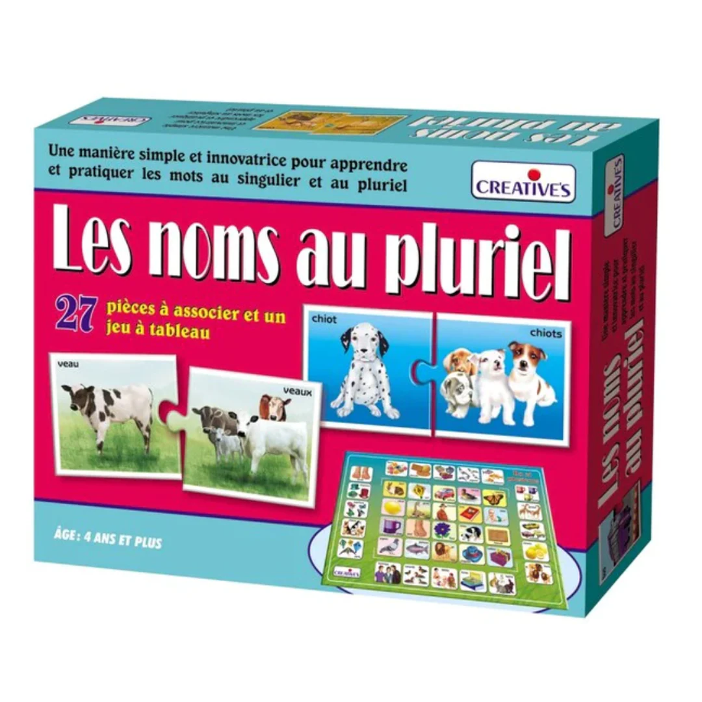 Creatives Creatives Les Noms au Pluriels Educational Game 12P | 1081 - Toys & Games - Lebanon