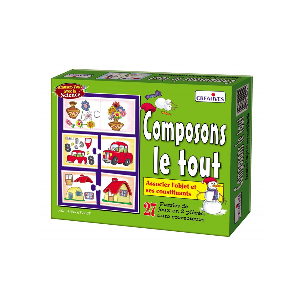 Creatives Creatives Composons Le Tout Educational Game 12P | 1080 - Toys & Games - Lebanon