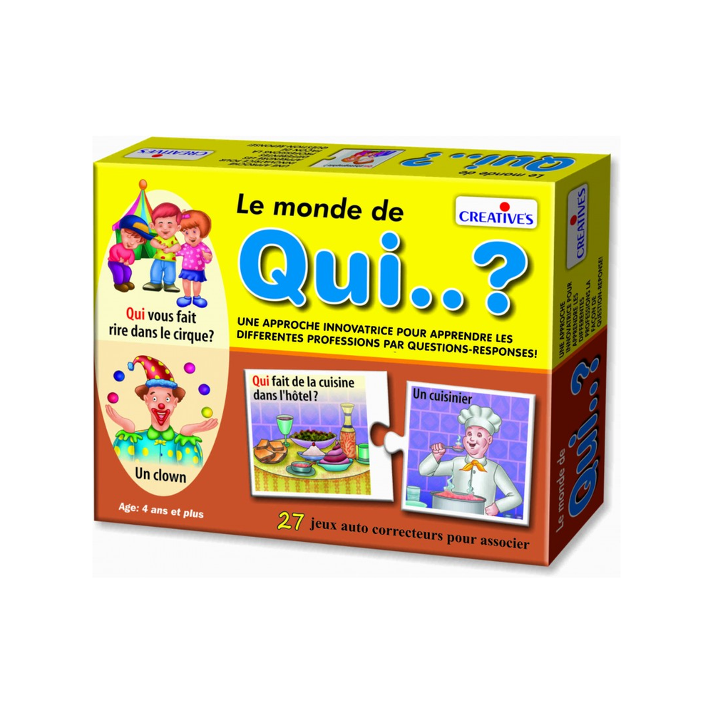 Creatives Creatives Le Monde de Qui Educational Game 12P | 1097 - Toys & Games - Lebanon