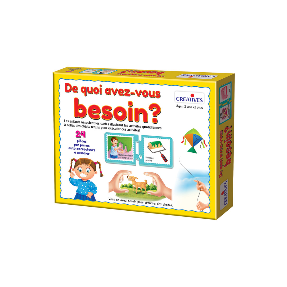Creatives Creatives De Quoi Avez-Vous Besoin Educational Game 24P | 1195 - Toys & Games - Lebanon
