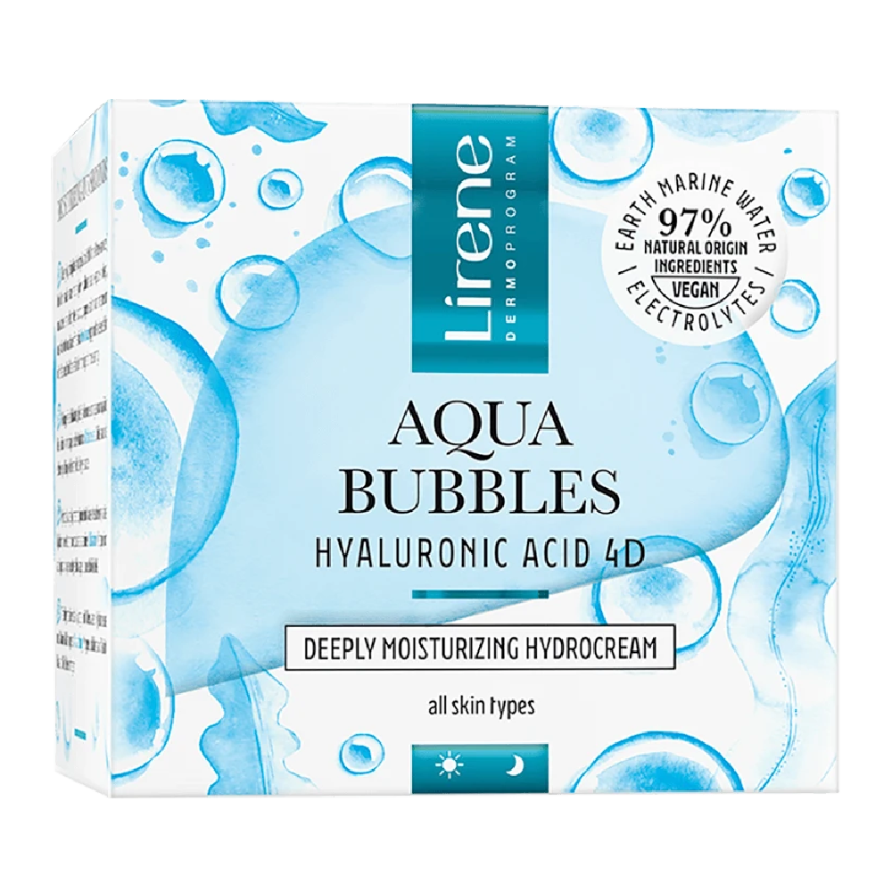 Lirene Lirene Aqua Bubbles Deeply Moisturizing Hydro Cream - 50ml - Beauty & Personal Care - Lebanon