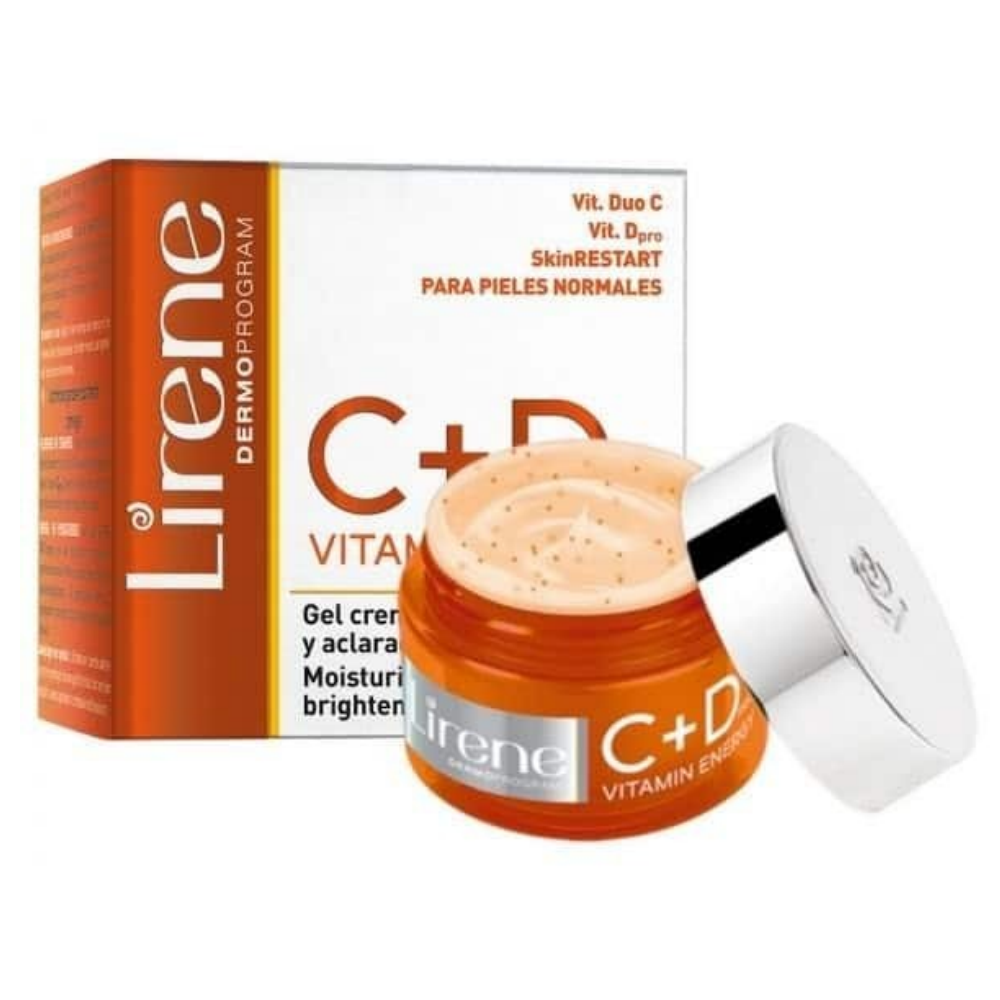 Lirene Lirene 30+ Energy Gel Cream Vitamin C+D For Normal Skin - 50ml - Beauty & Personal Care - Lebanon