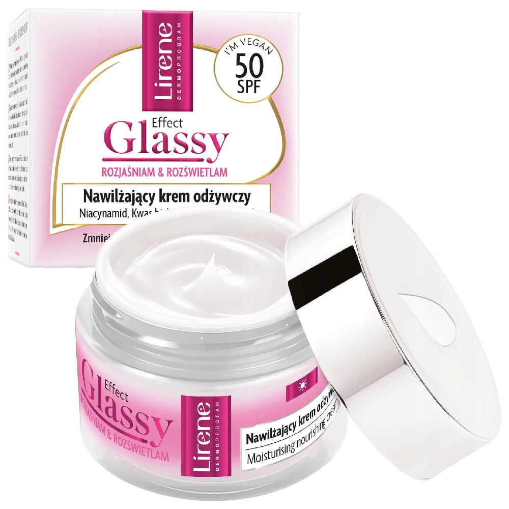 Lirene Lirene Effect Glassy Moisturizing Nourishing Cream SPF50 - 50 ml - Beauty & Personal Care - Lebanon