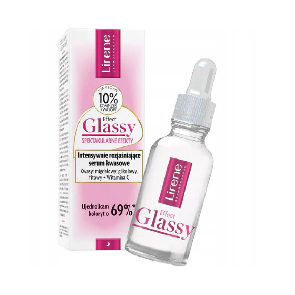 Lirene Lirene Effect Glassy Intensely Brightening Acid Serum - 30ml - Beauty & Personal Care - Lebanon