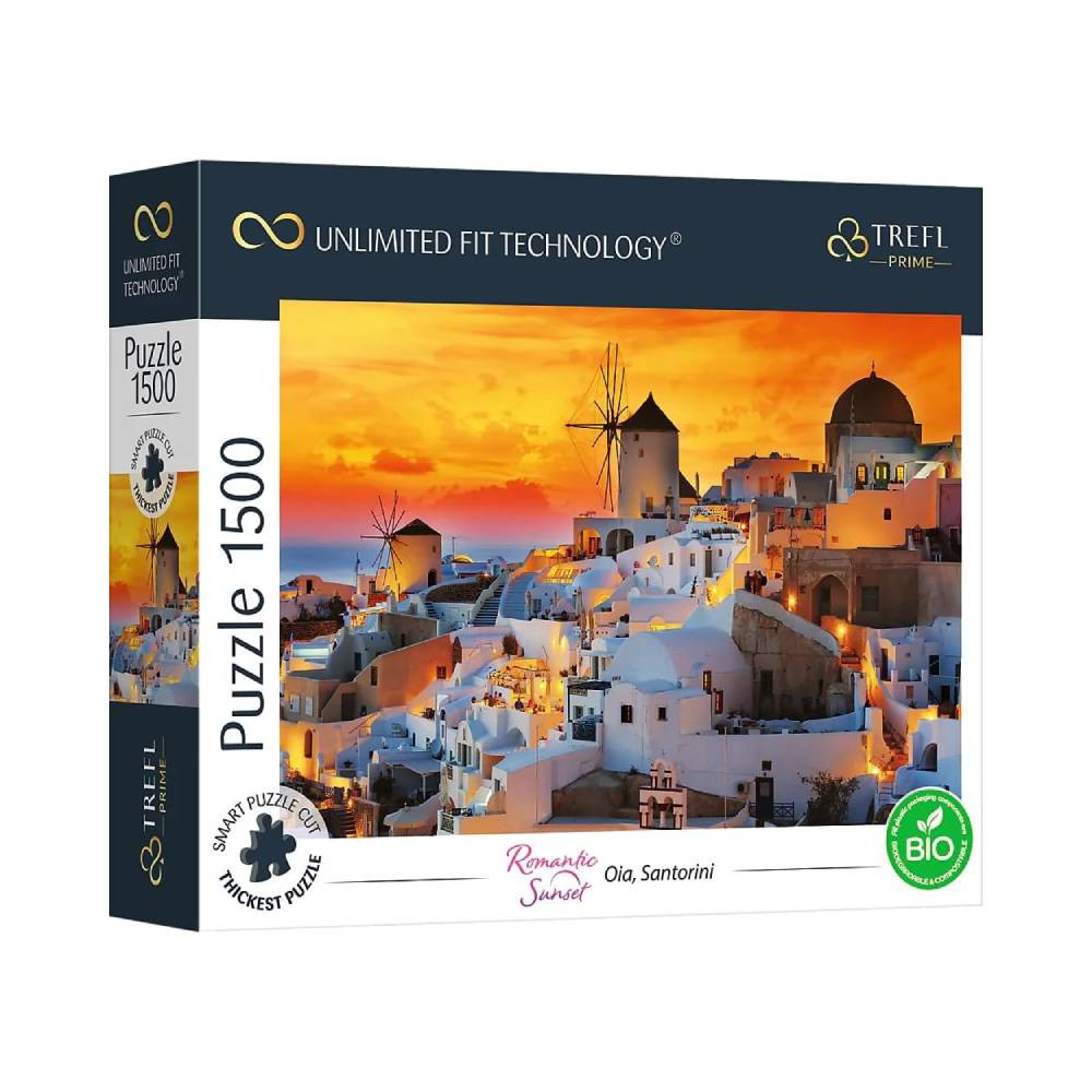 Trefl Trefl Prime UFT Oia Santorini Puzzle 1500 Pieces | 26195 - Toys & Games - Lebanon