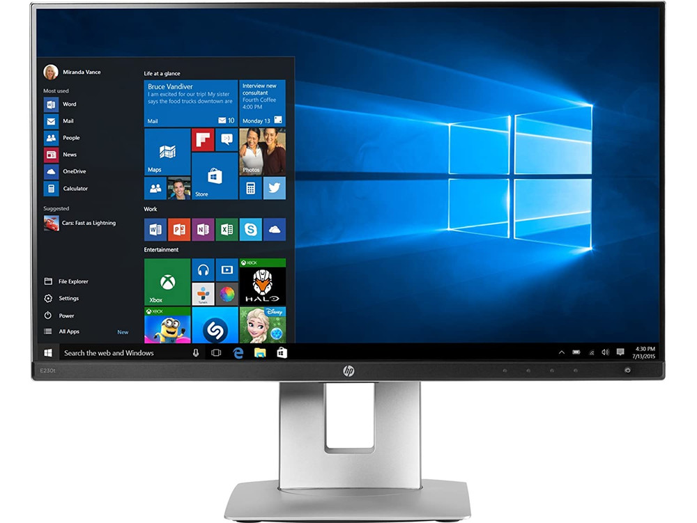 HP HP EliteDisplay E230t 23-inch Touchscreen IPS Full HD Monitor | E230T - Computers & Tech - Lebanon