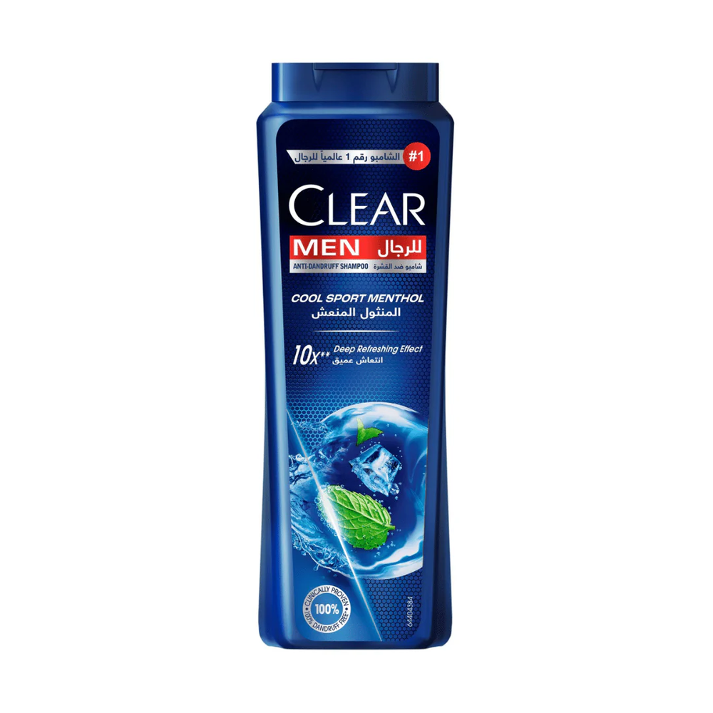 clear Clear Anti-Dandruff Men Shampoo Cool Sport Menthol 600ml | 232529 - Beauty & Personal Care - Lebanon